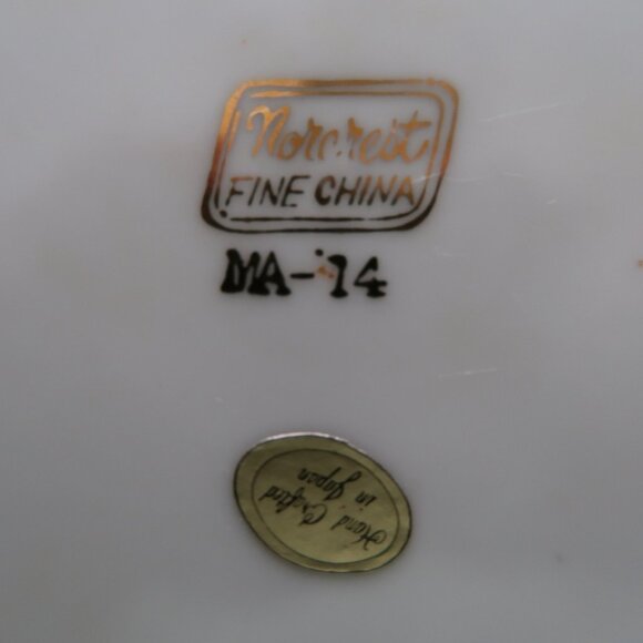 Vintage Norcrest Mother Hand-Painted Cup Saucer Plate Set - Picture 4 of 12